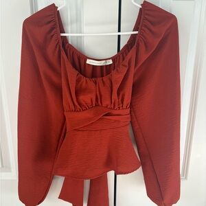 Altar'd State Terracotta Blouse